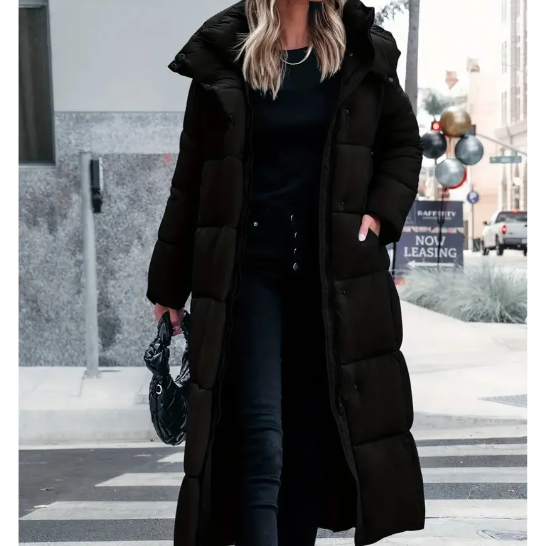 Ann-Marie | Stylish Long Women's blanket puffa jacket