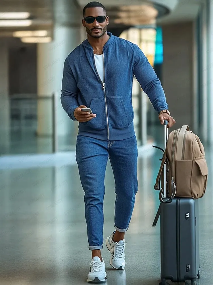 Athleisure Everyday Denim 2-Piece Outfit