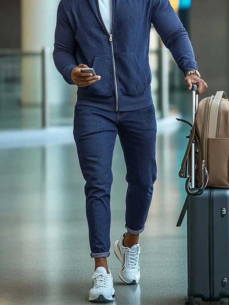 Athleisure Everyday Denim 2-Piece Outfit