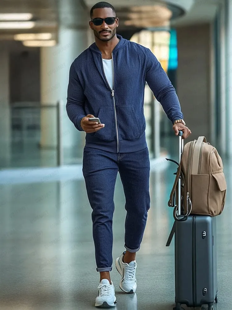 Athleisure Everyday Denim 2-Piece Outfit