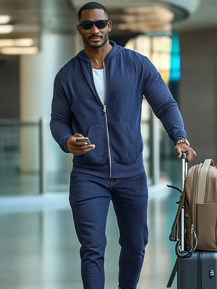 Athleisure Everyday Denim 2-Piece Outfit