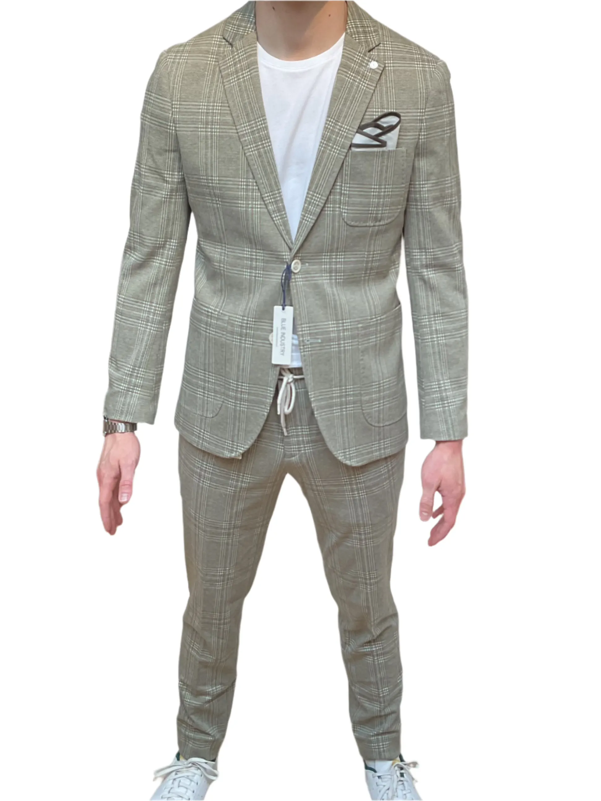 BLUE INDUSTRY Check Pant Green