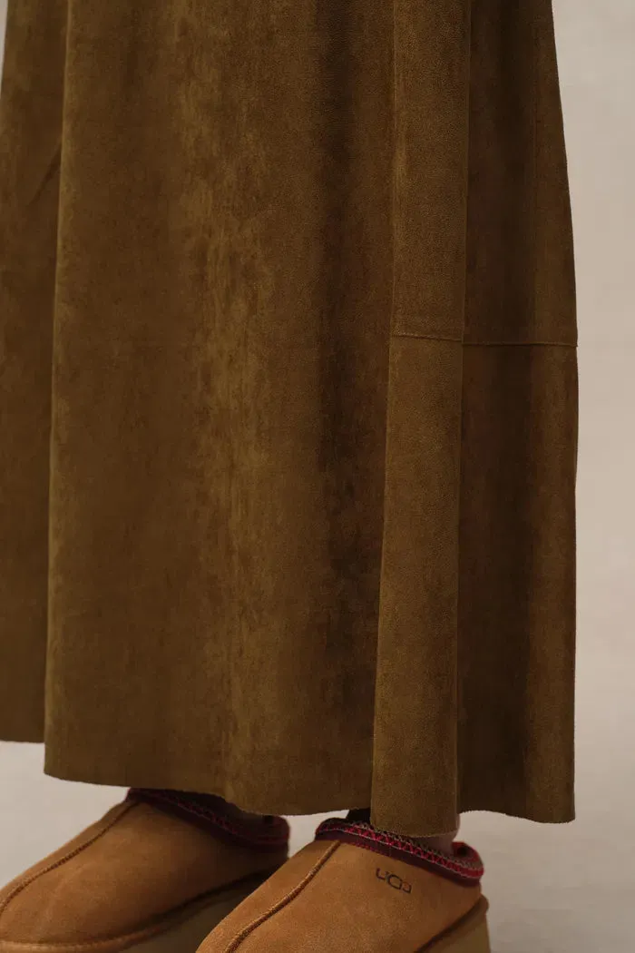 Bonney Skirt in Vegan Suede