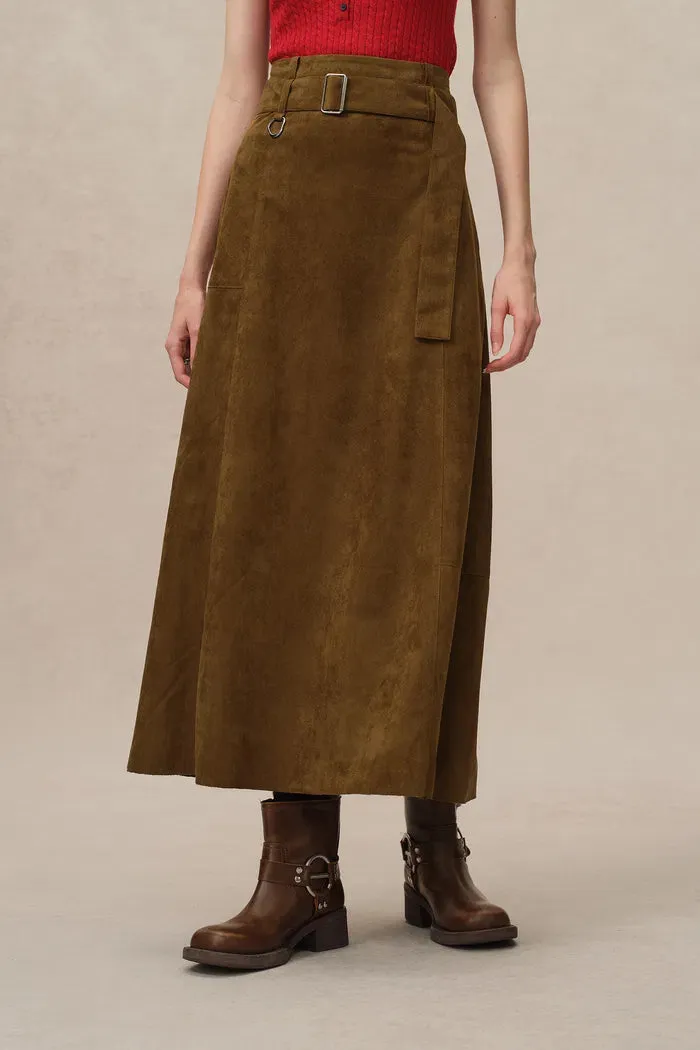 Bonney Skirt in Vegan Suede