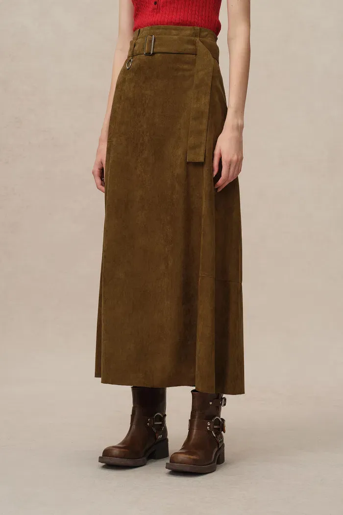 Bonney Skirt in Vegan Suede