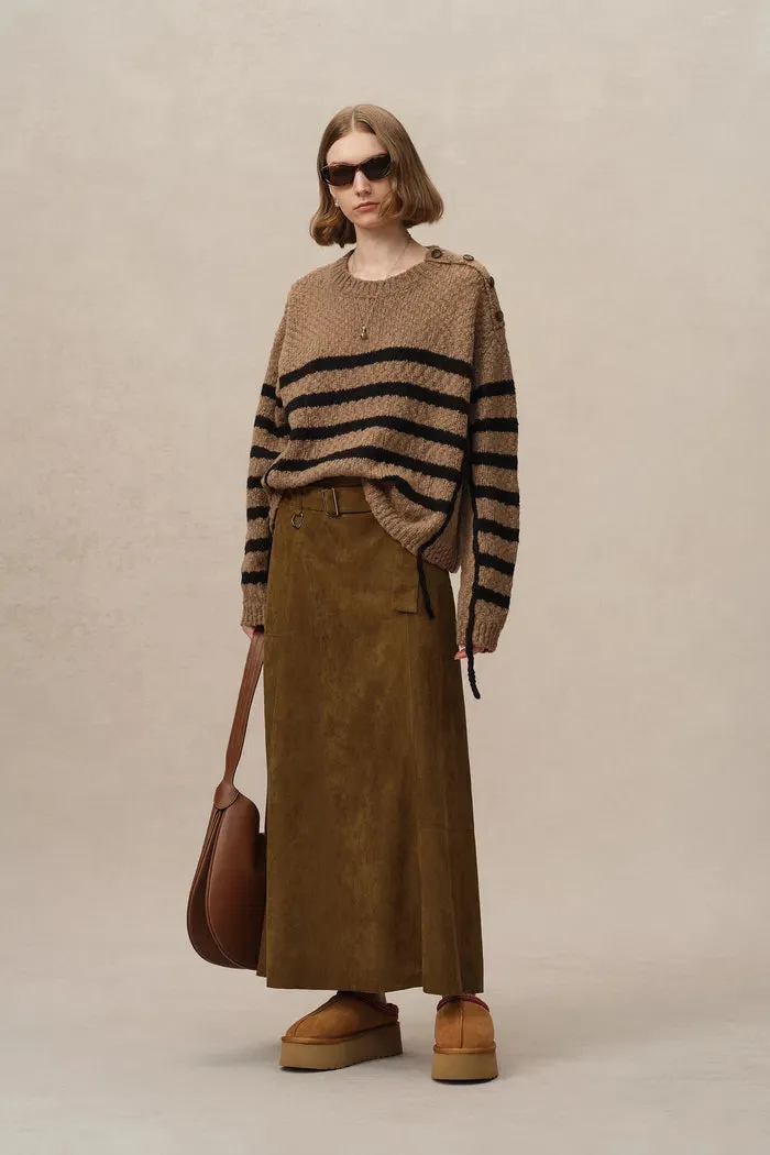Bonney Skirt in Vegan Suede