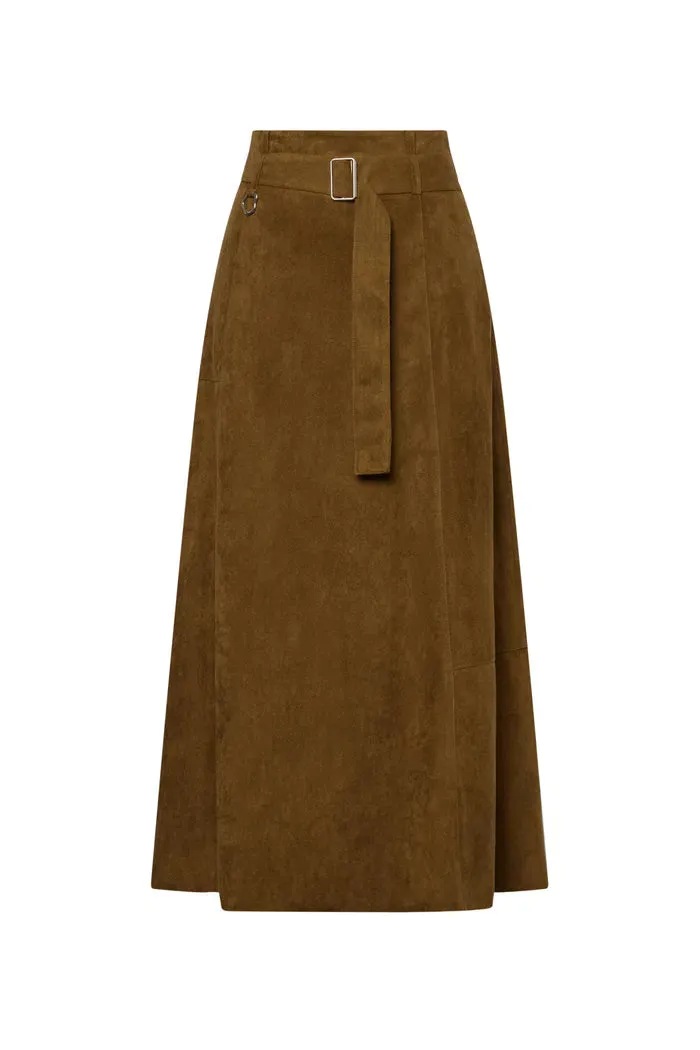 Bonney Skirt in Vegan Suede