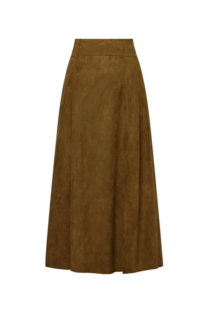 Bonney Skirt in Vegan Suede