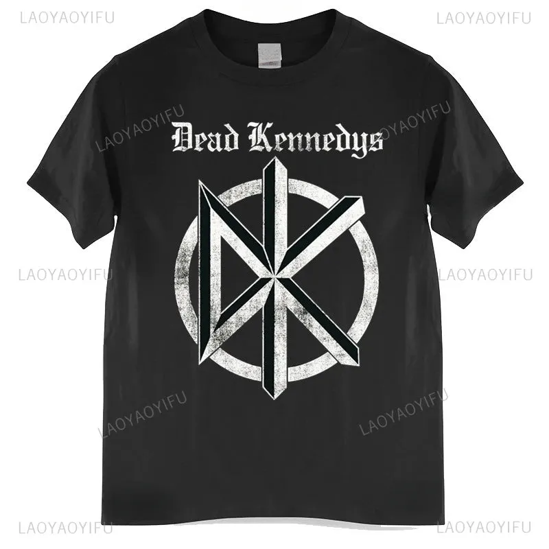 China Style Rock Authentic Dead Kennedys Vintage Distressed Logo T-Shirt – Band Symbol Graphic Tee for Men and Women