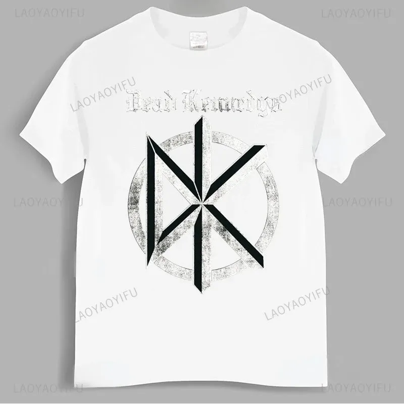 China Style Rock Authentic Dead Kennedys Vintage Distressed Logo T-Shirt – Band Symbol Graphic Tee for Men and Women