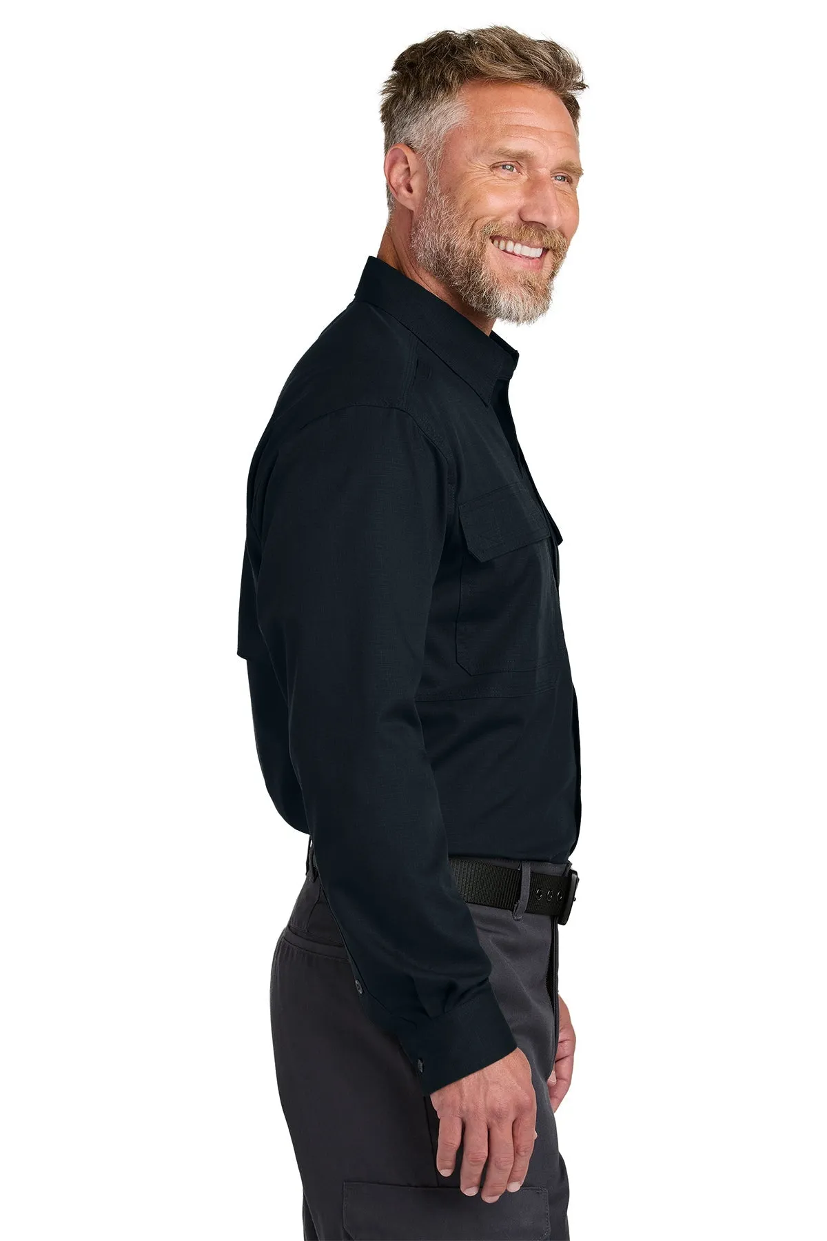 CornerStone Long Sleeve Select Tactical Custom Shirts, Navy Blue