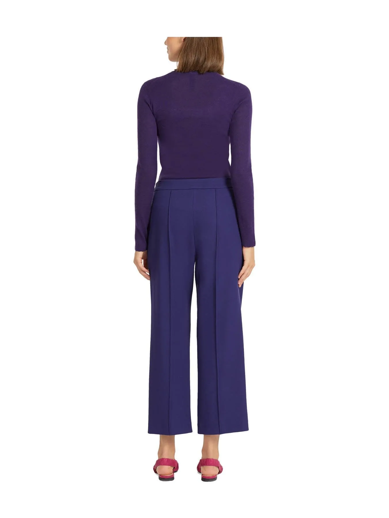 Cropped Crepe Pant
