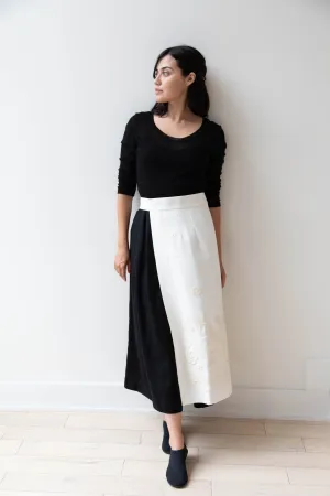 Delegan | Embroidered Plakhta in Milk