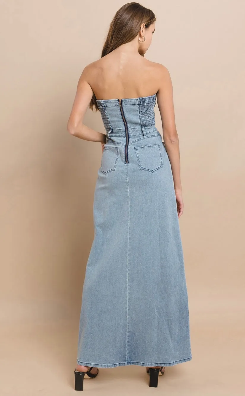 Denim Maxi Dress