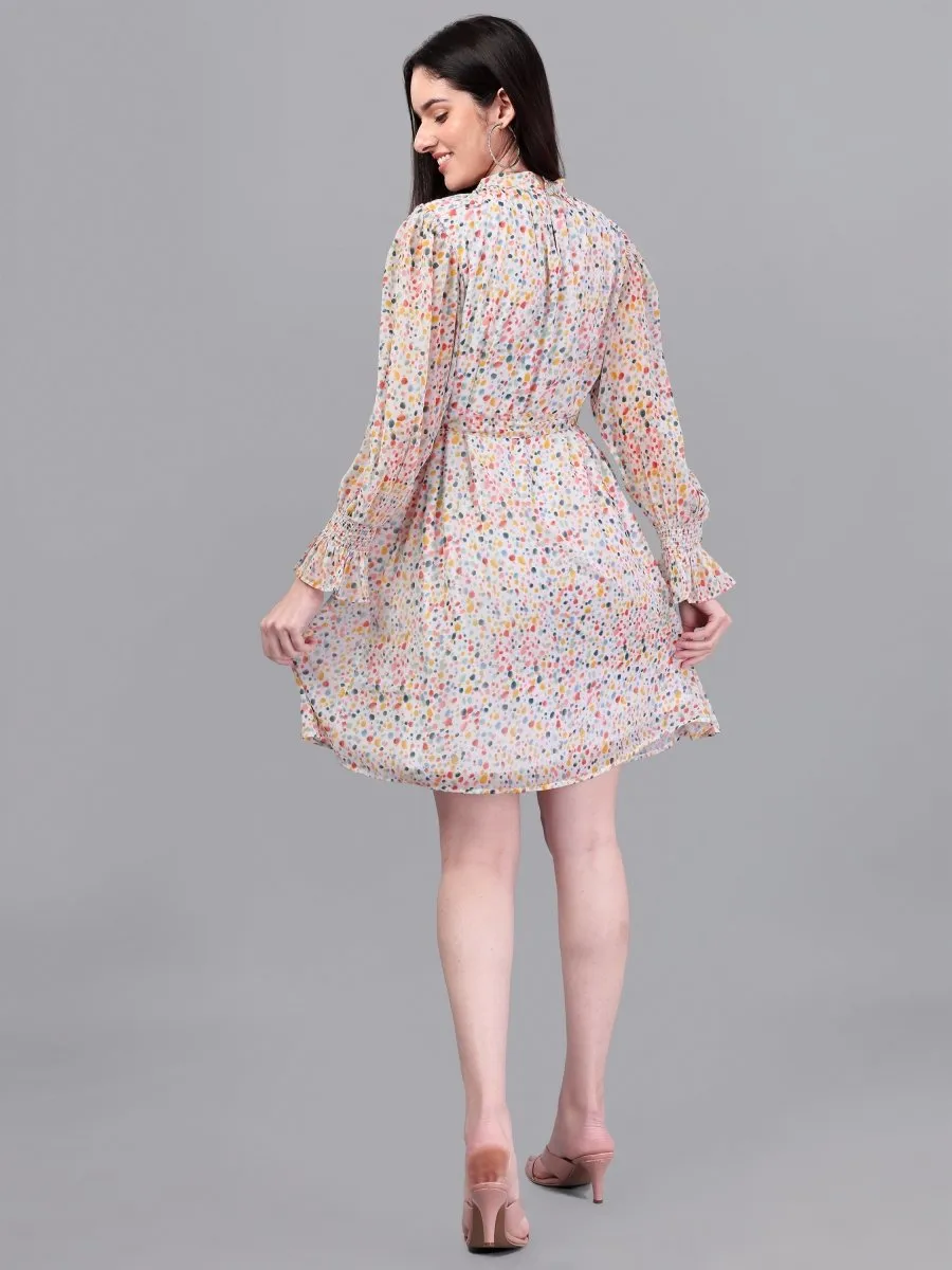 Doted Multi Color dress