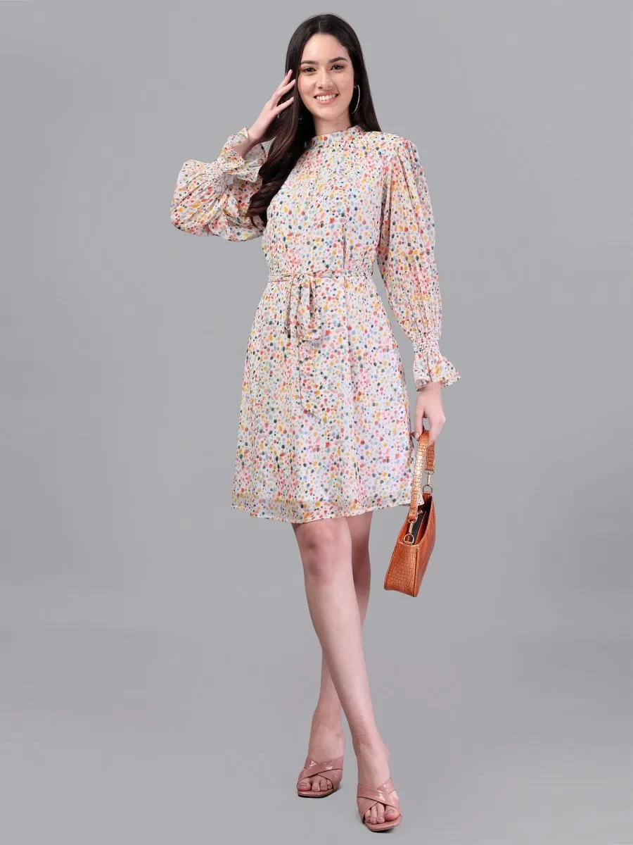 Doted Multi Color dress