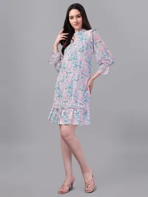 dresses for Women western wear Doted Multi Color dress
