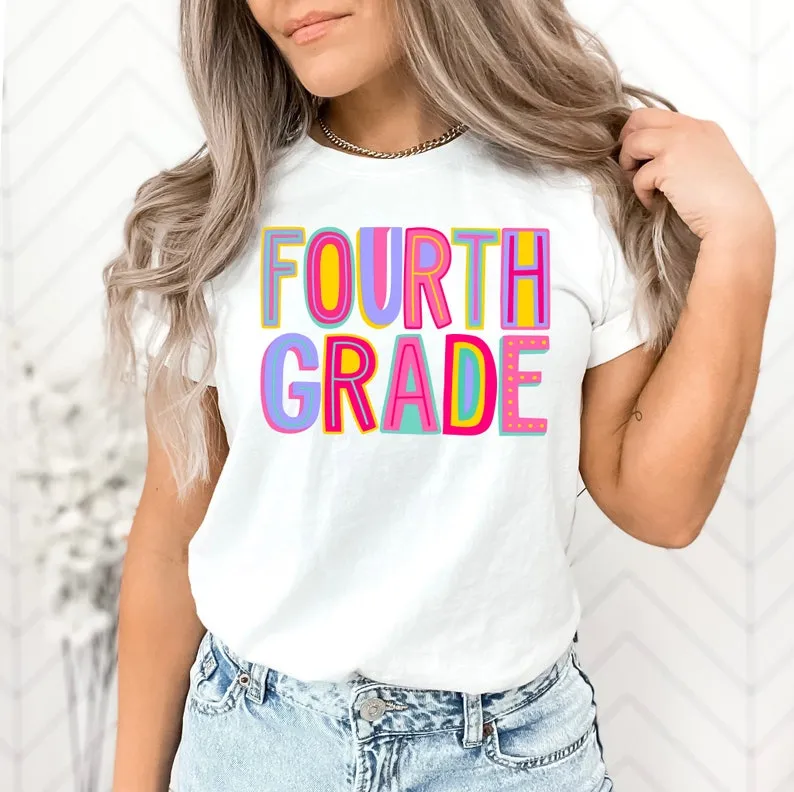 Fourth Grade Rainbow Shirt HCMD0131