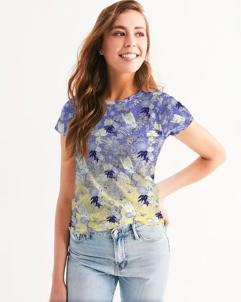 Fuchsia Kimono Cat Women's Tee