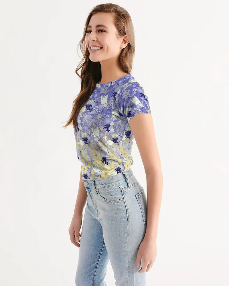 Fuchsia Kimono Cat Women's Tee