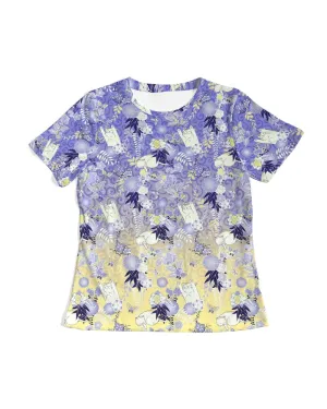 Fuchsia Kimono Cat Women's Tee