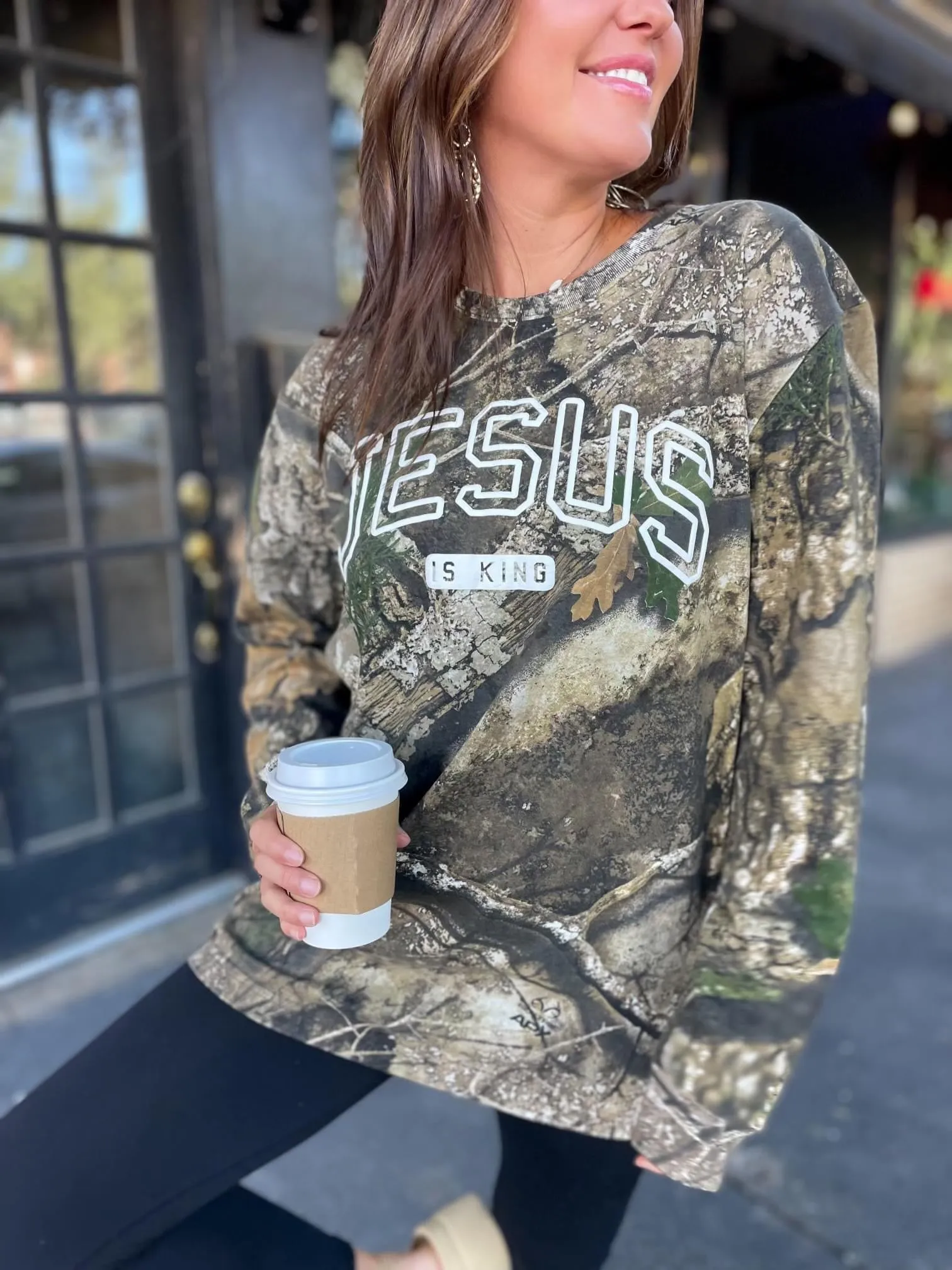 Jesus Is King Camo Graphic