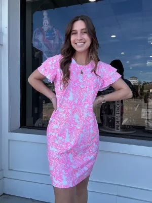 LuLu B Pink Coral Cha Cha Dress