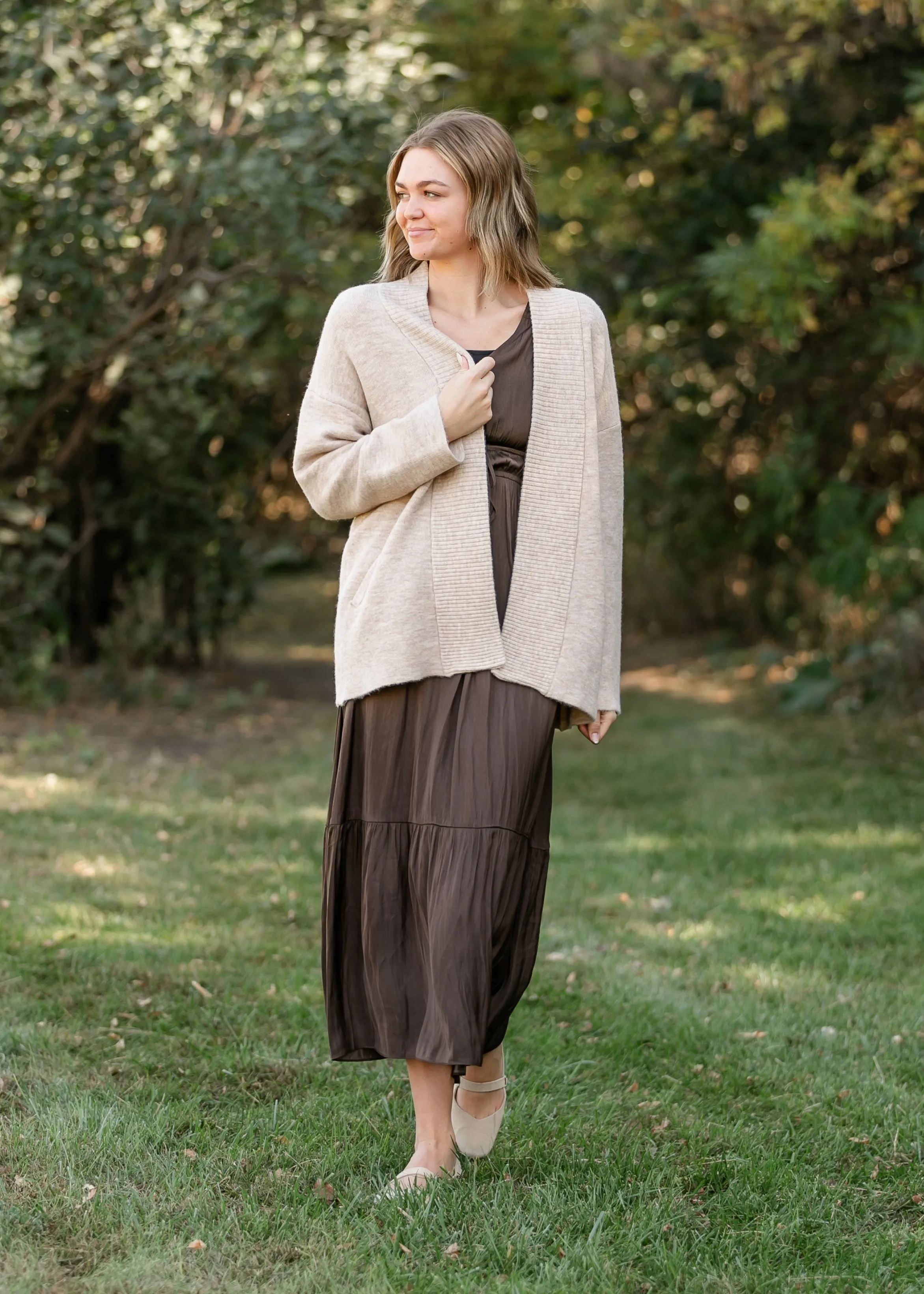 Martha Open Front Marled Cardigan - FINAL SALE