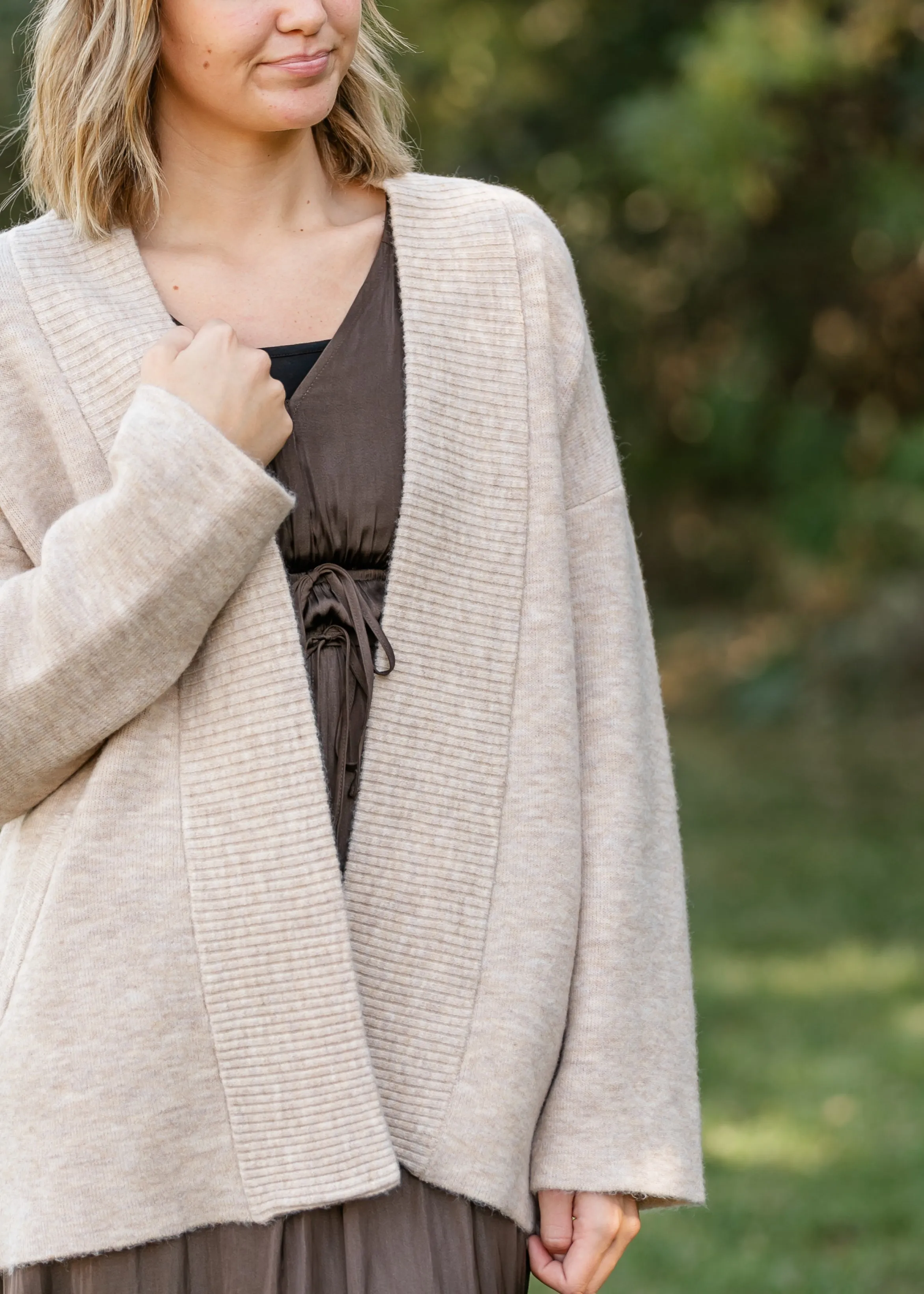 Martha Open Front Marled Cardigan - FINAL SALE