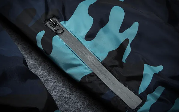 Men Jacket Fashion 2024 Spring Men Brand Camouflage Jackets Casual Mens Coat Men's Hooded Luminous Zipper Coats