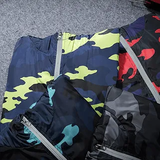 Men Jacket Fashion 2024 Spring Men Brand Camouflage Jackets Casual Mens Coat Men's Hooded Luminous Zipper Coats