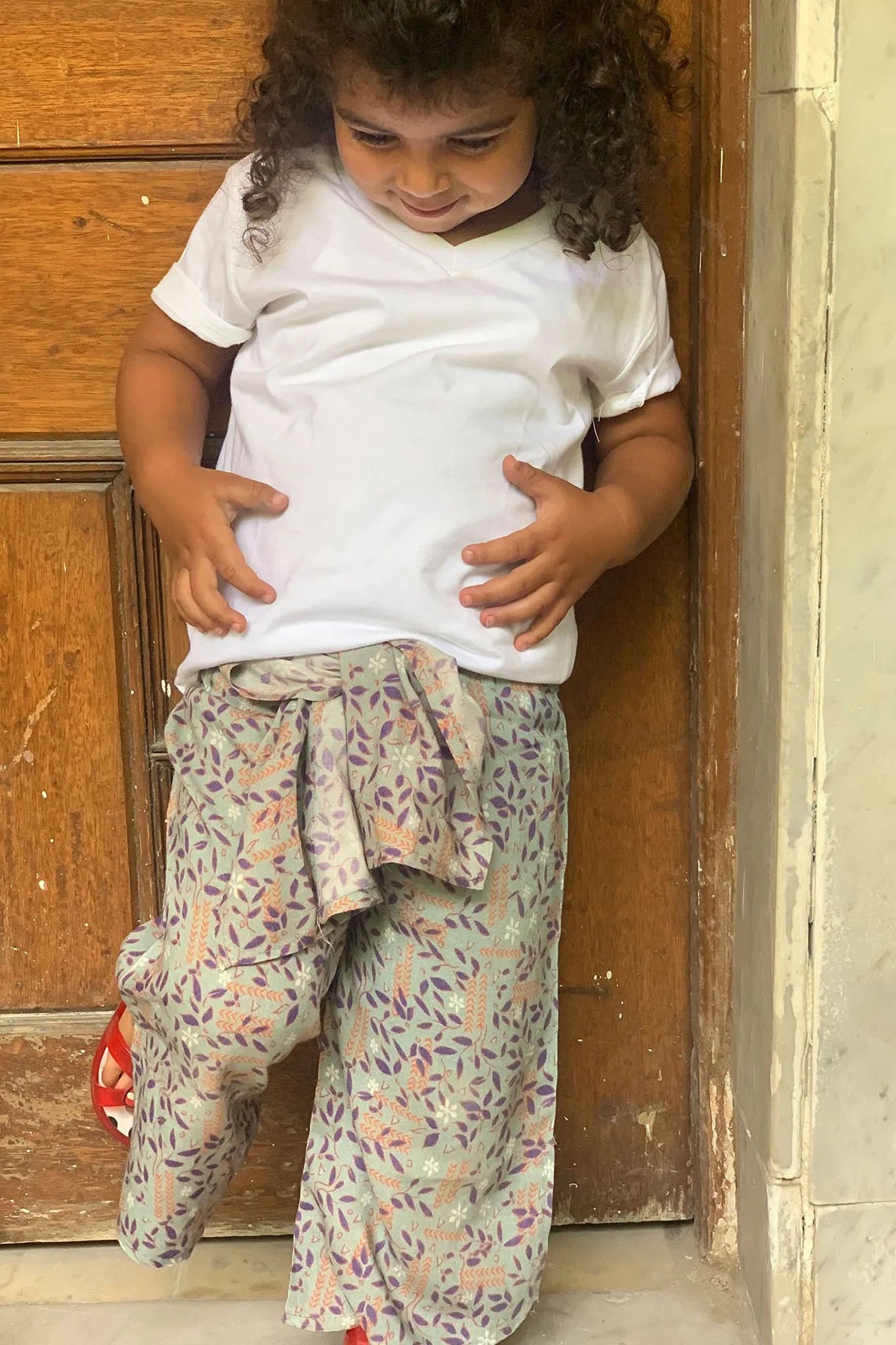 Mini Layla Everyday Pants in Turquoise