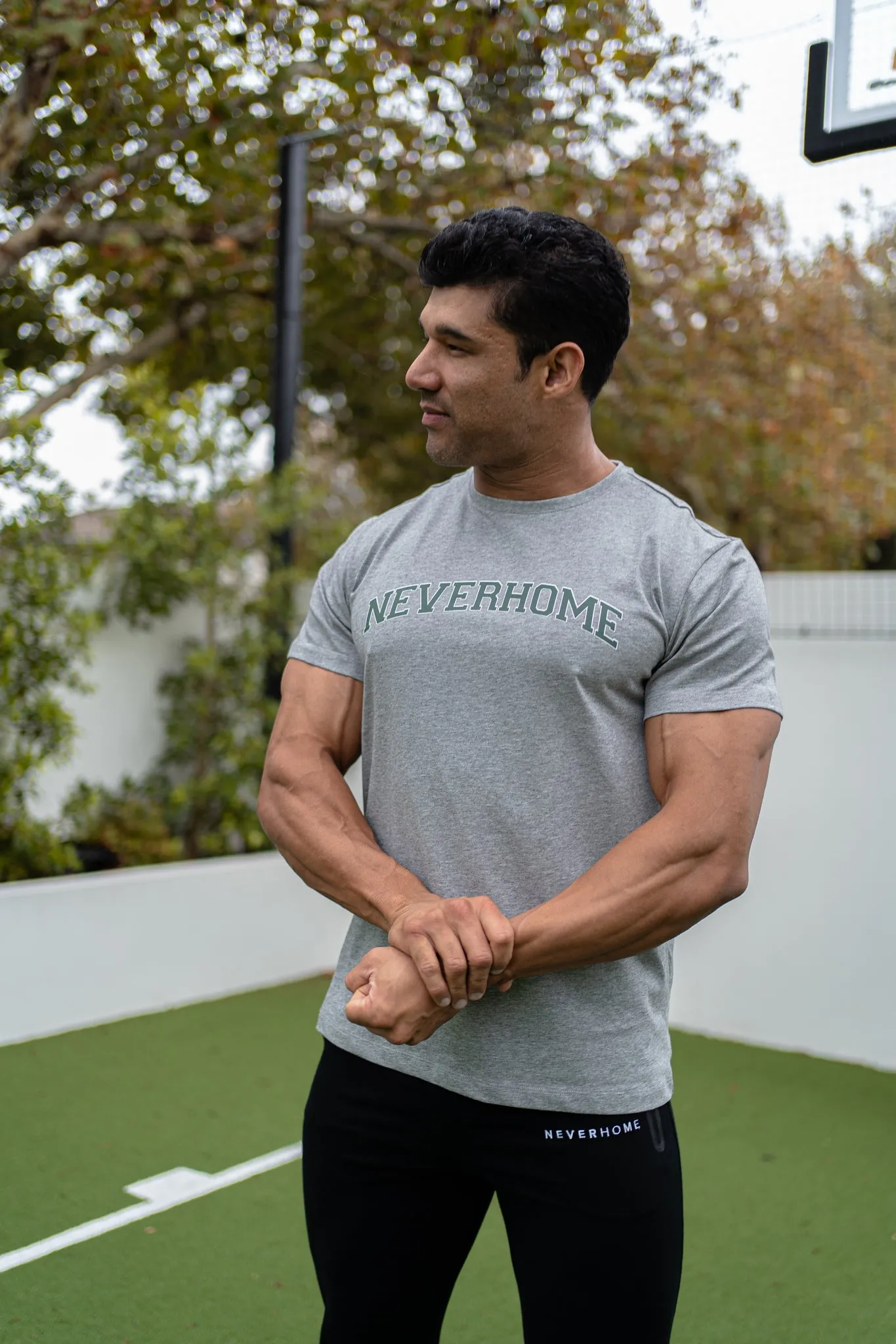 NEVERHOME GREY FITTED SHIRT
