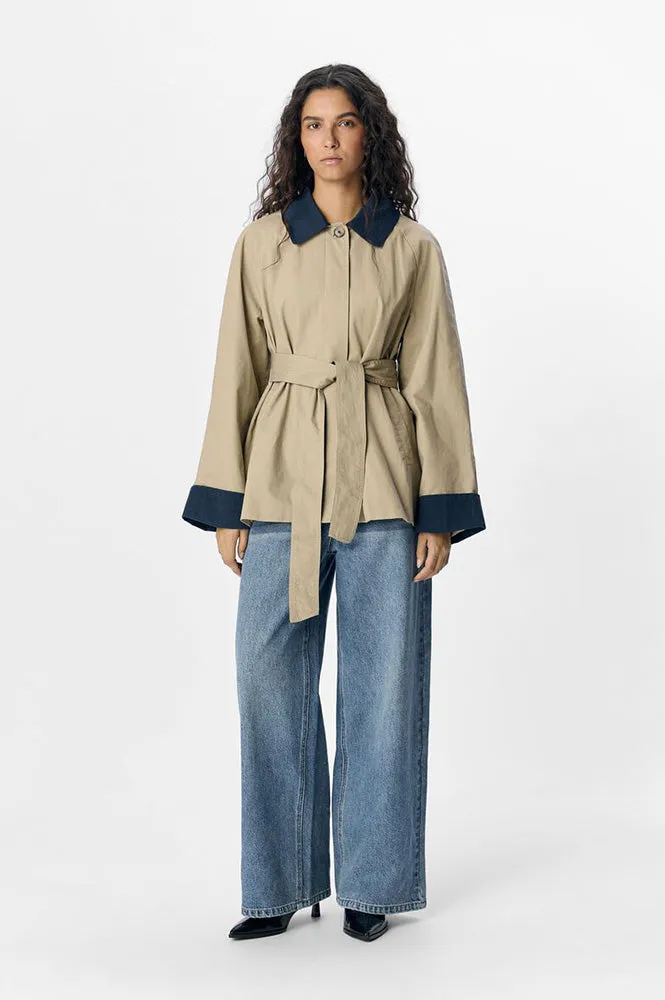 Object Harper Twill Short Trenchcoat
