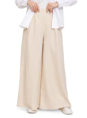 Off-White Linen2-Wide Leg