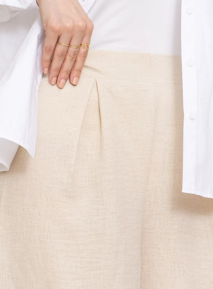 Off-White Linen2-Wide Leg