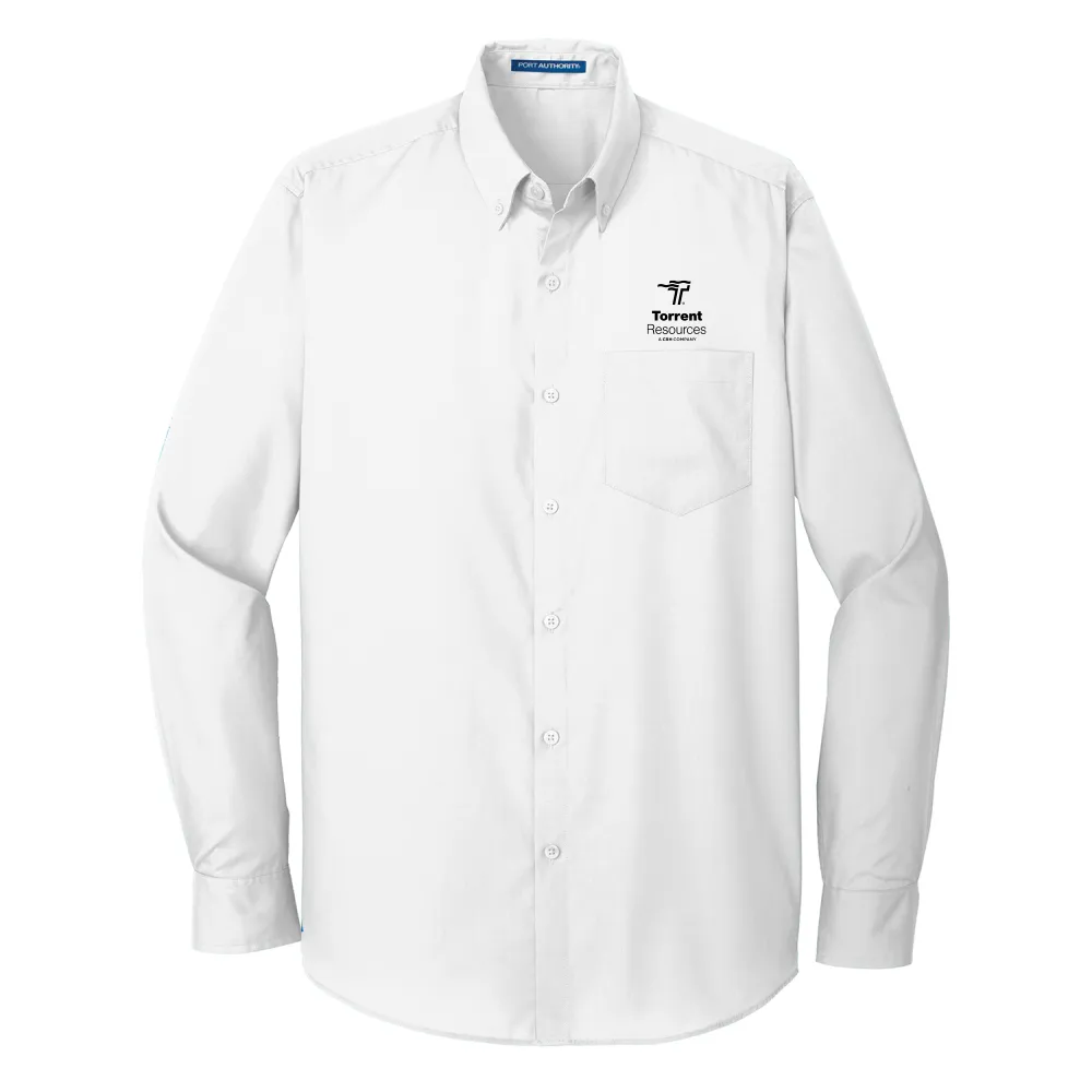 Port Authority® Long Sleeve Carefree Poplin Shirt