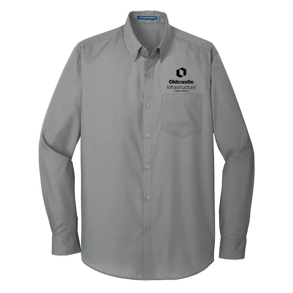 Port Authority® Long Sleeve Carefree Poplin Shirt