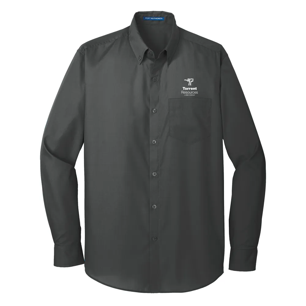 Port Authority® Long Sleeve Carefree Poplin Shirt