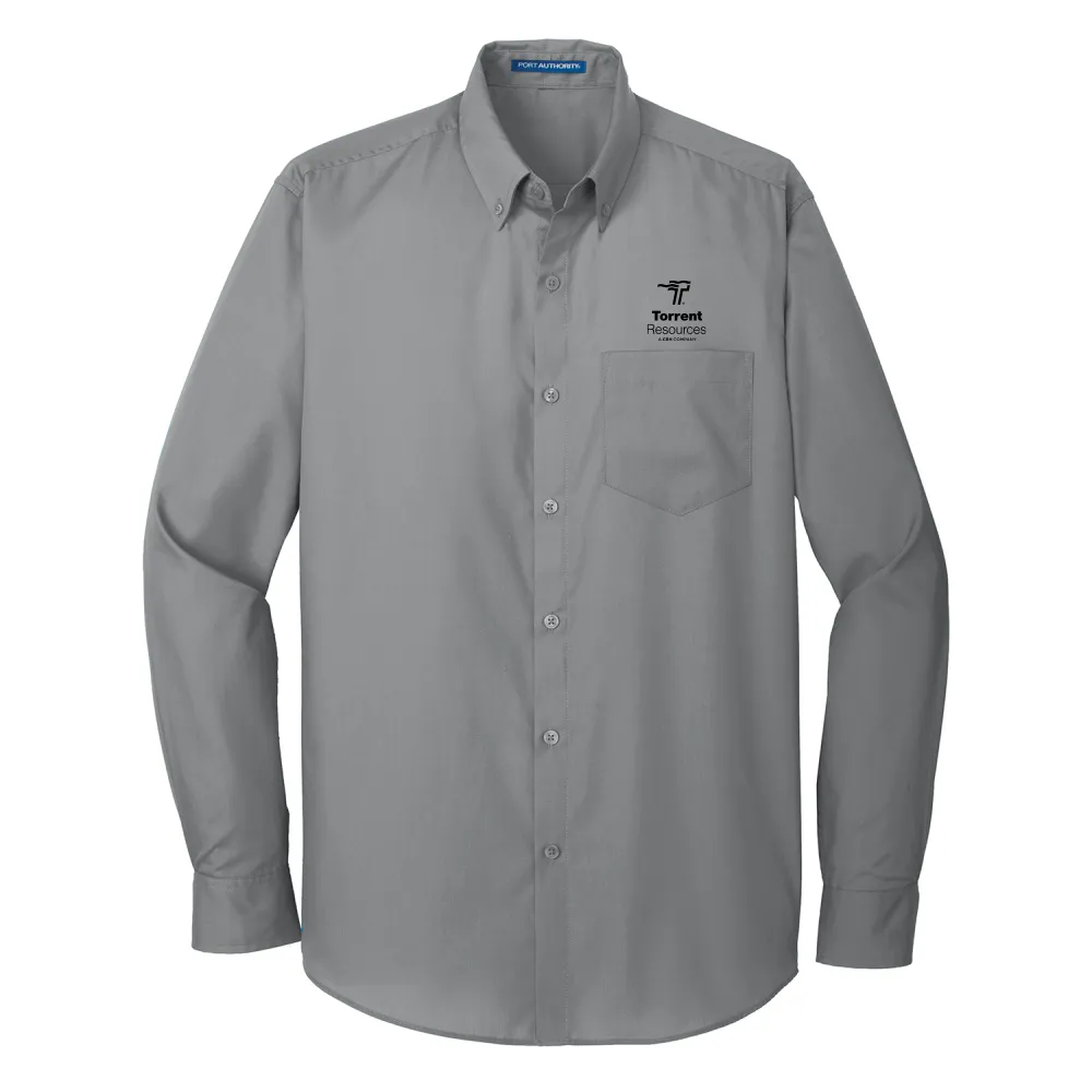 Port Authority® Long Sleeve Carefree Poplin Shirt