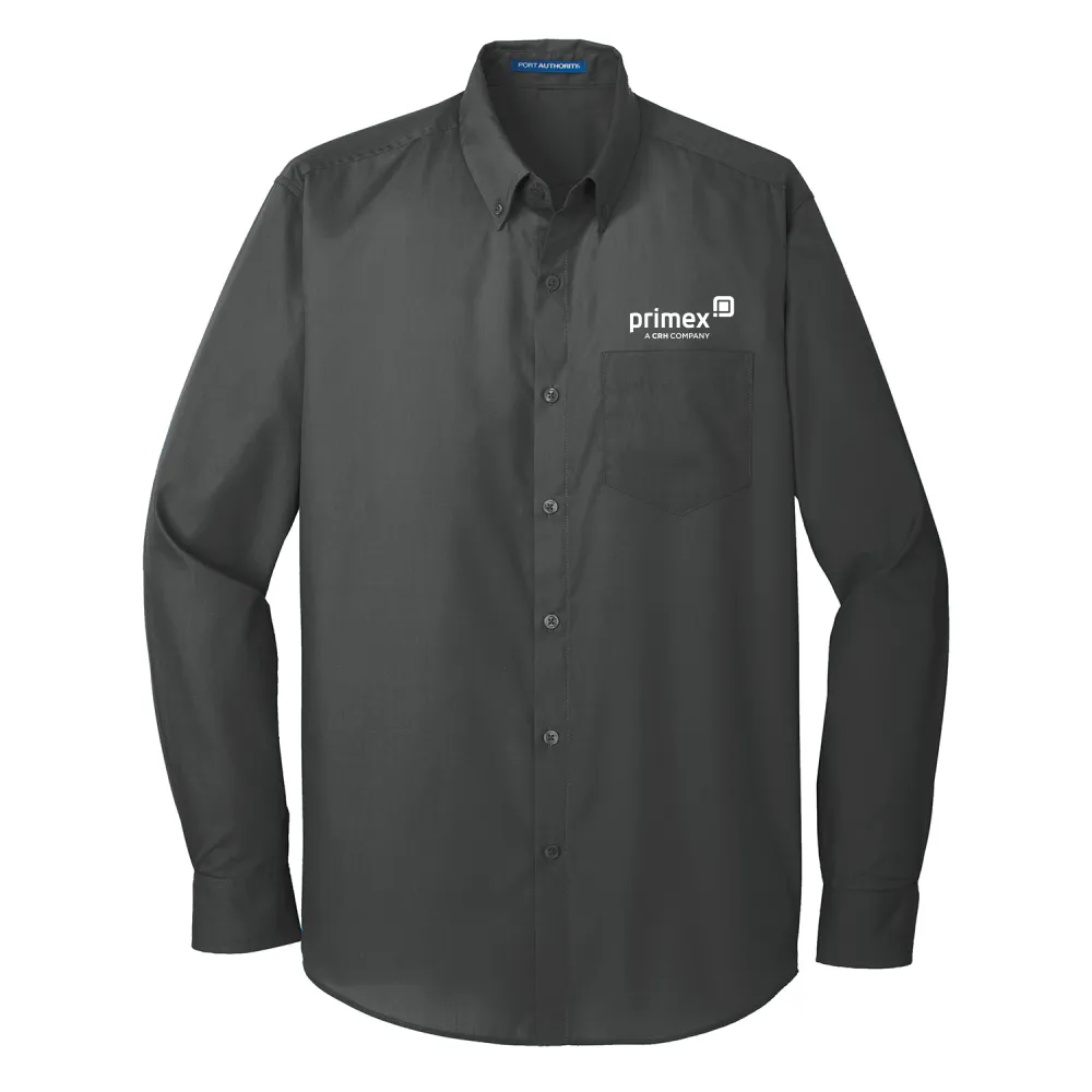 Port Authority® Long Sleeve Carefree Poplin Shirt