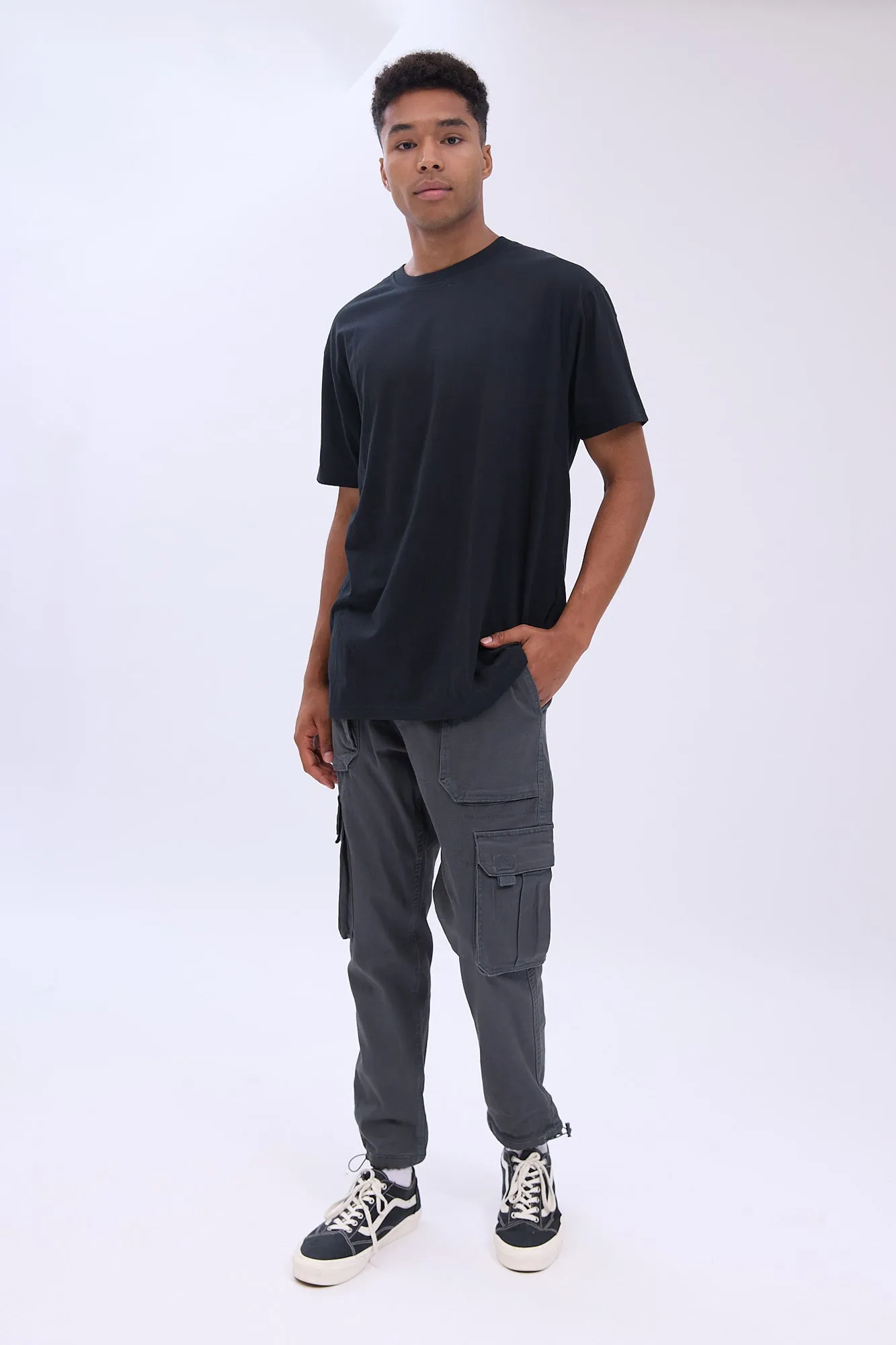 Relaxed Workwear Twill Pants