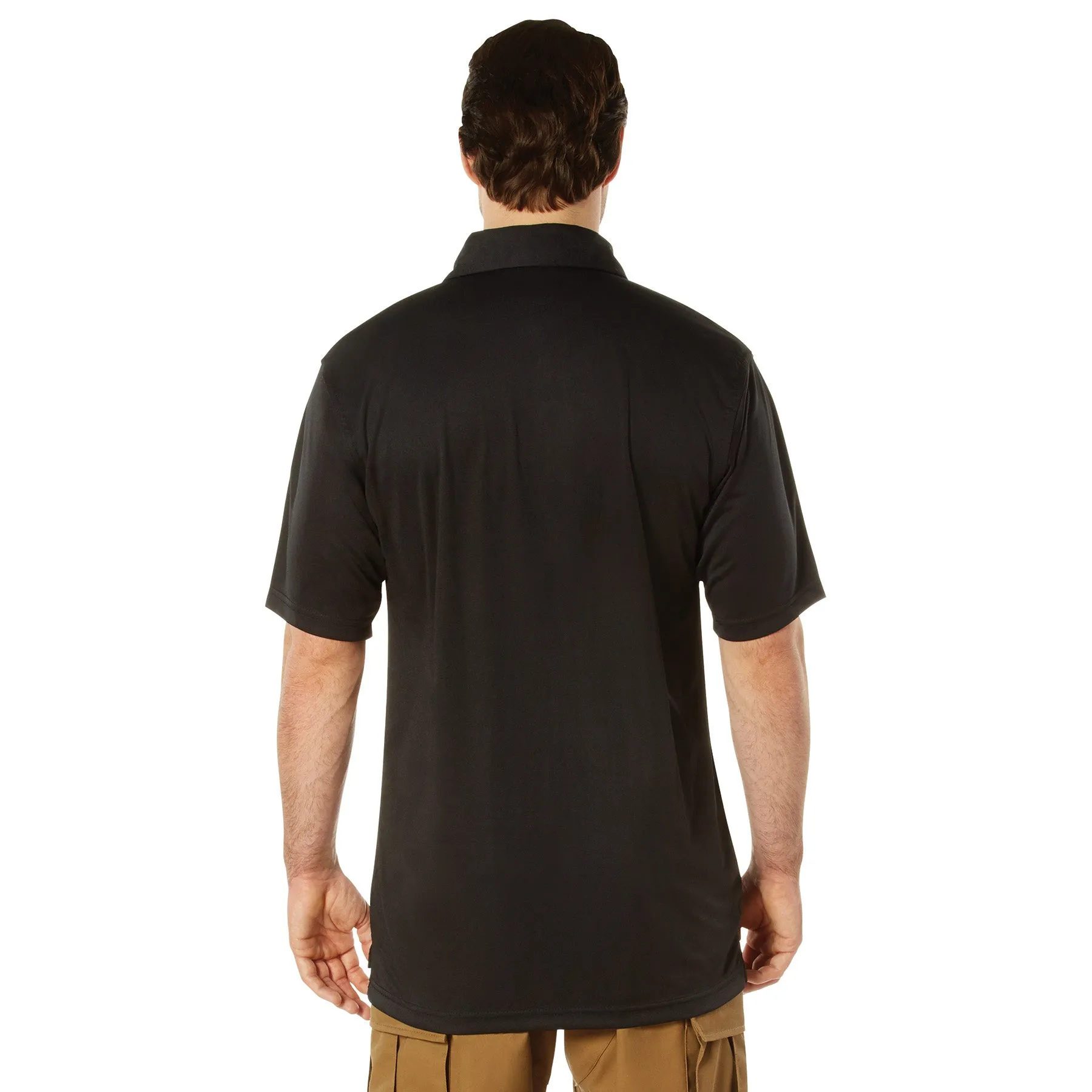 Rothco Moisture Wicking Security Polo Shirt / Black
