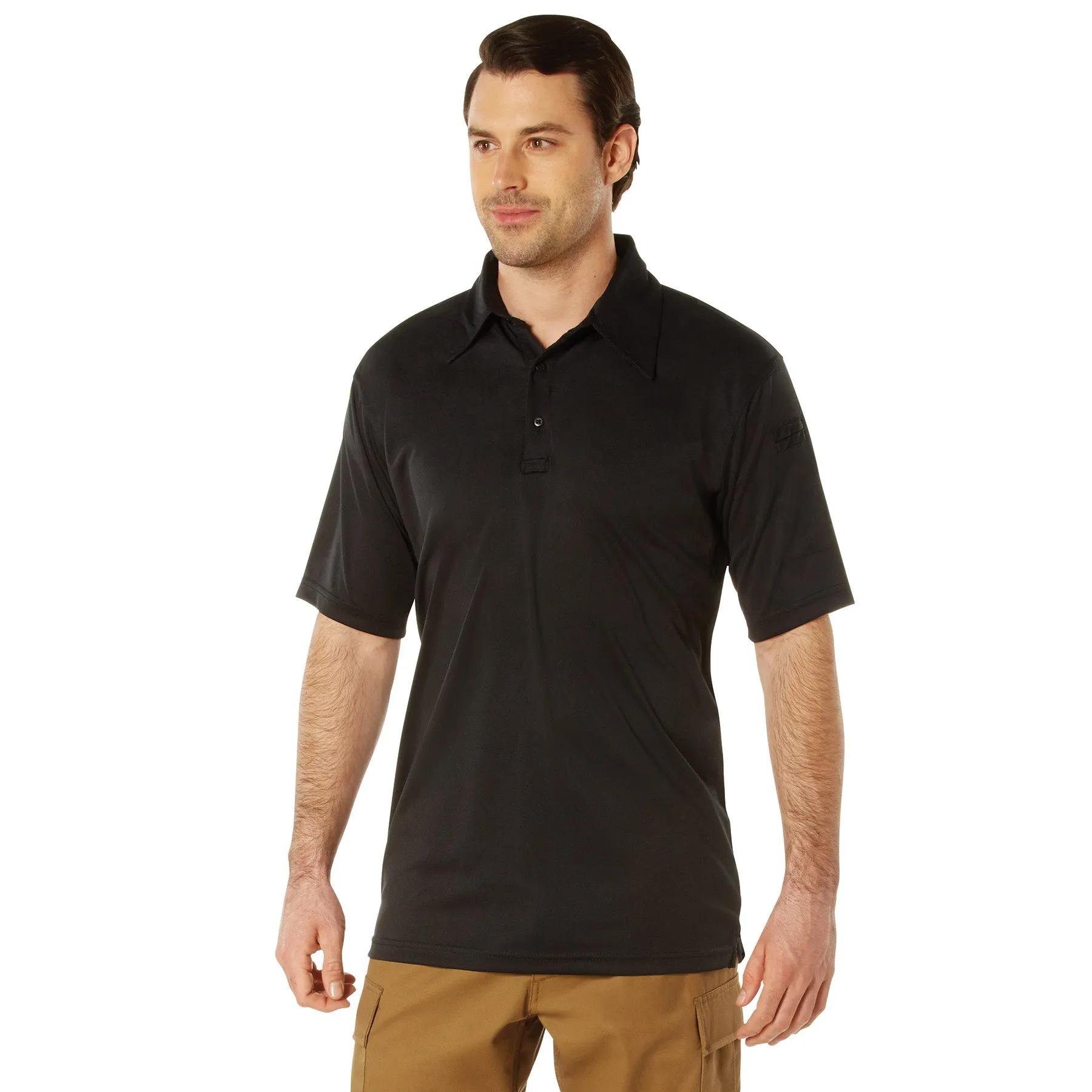 Rothco Moisture Wicking Security Polo Shirt / Black