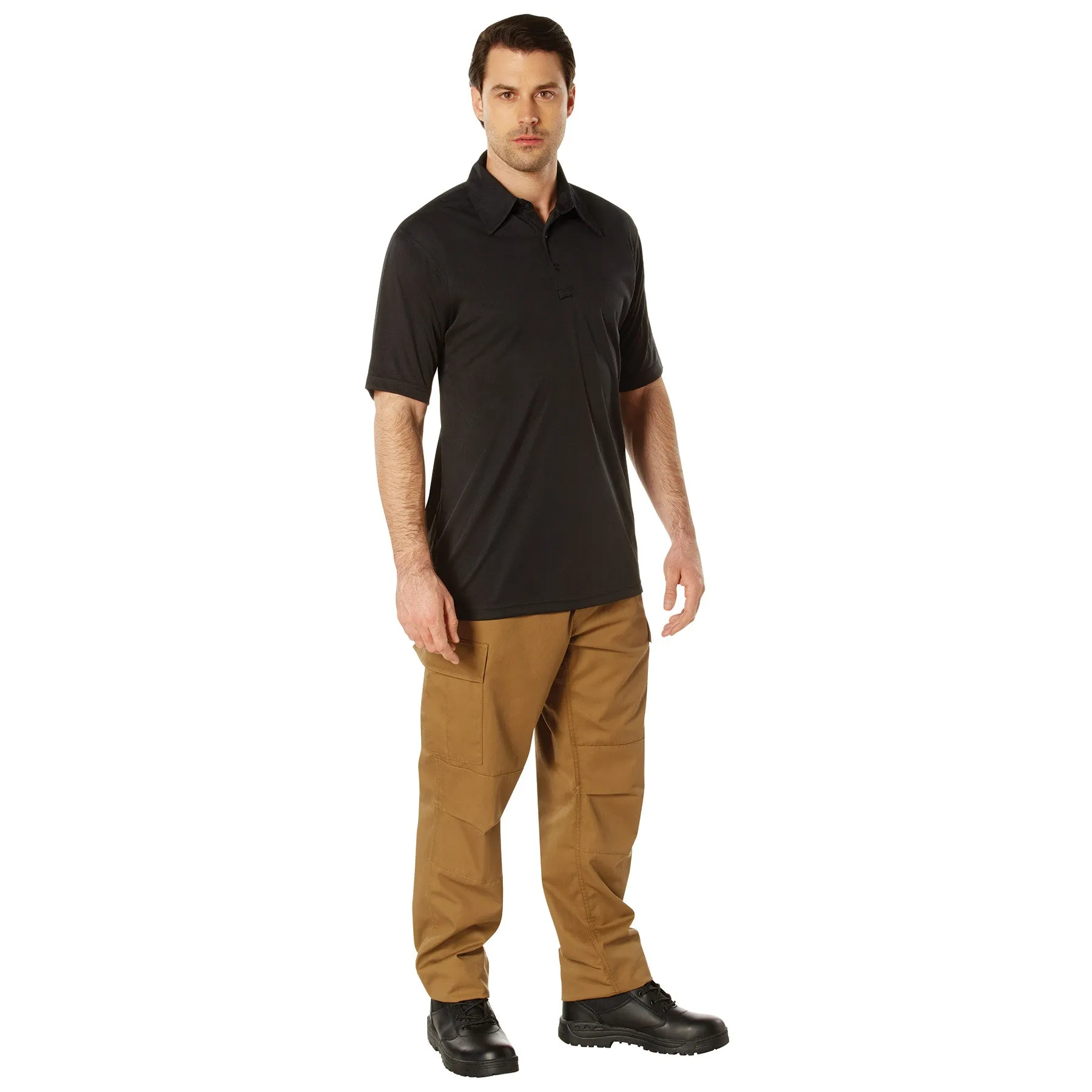 Rothco Moisture Wicking Security Polo Shirt / Black