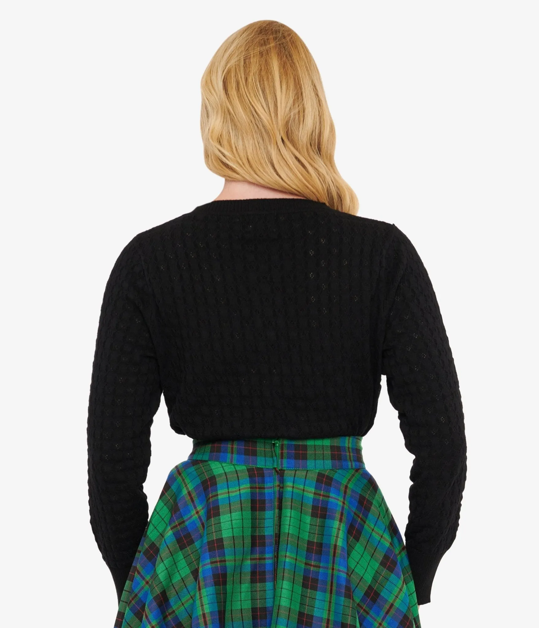 Royal Monk 1950s Black Katie Cardigan