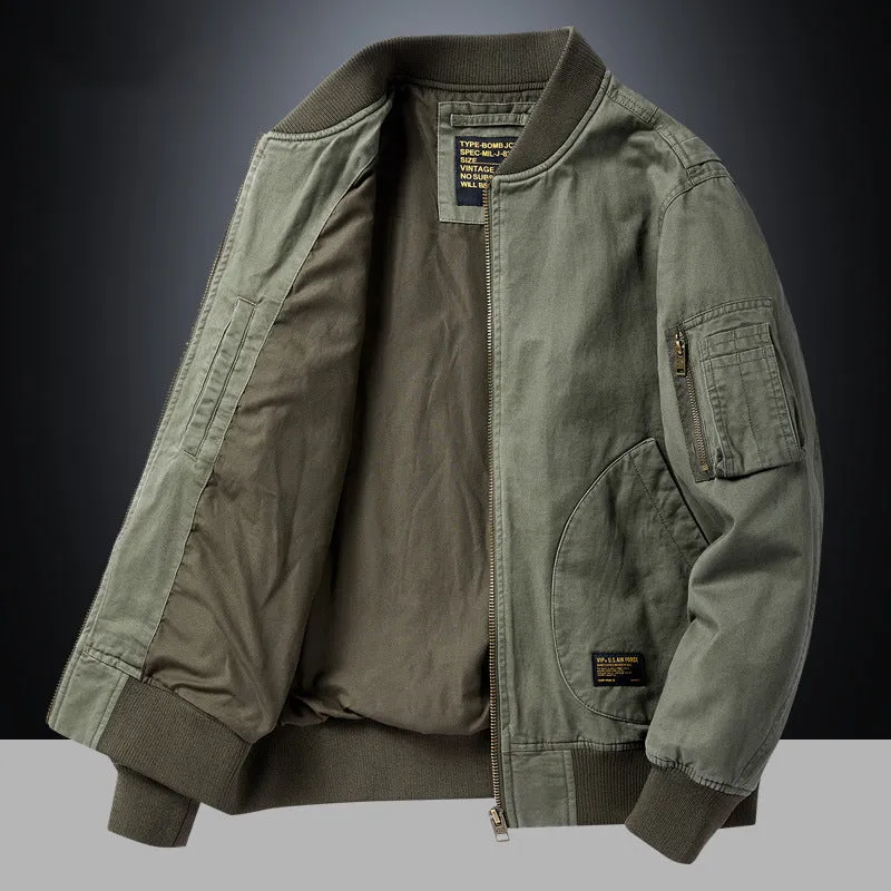 Rue François Cotton Blend Bomber Jacket