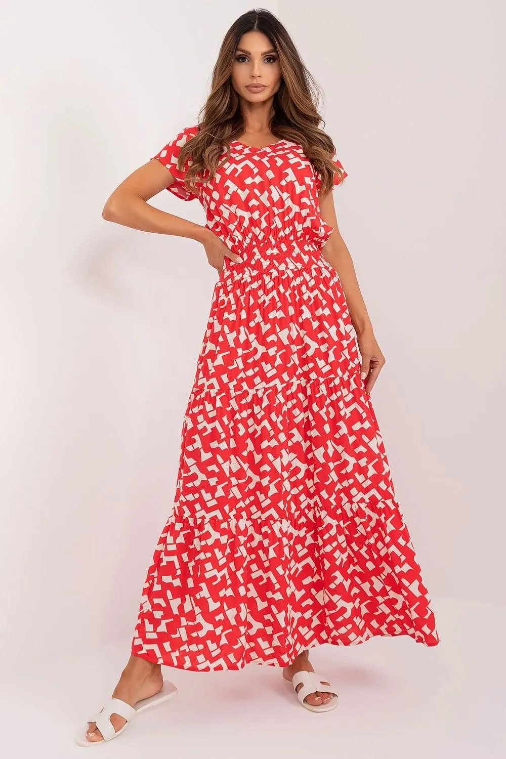 Trendy Pleat Flare Dress