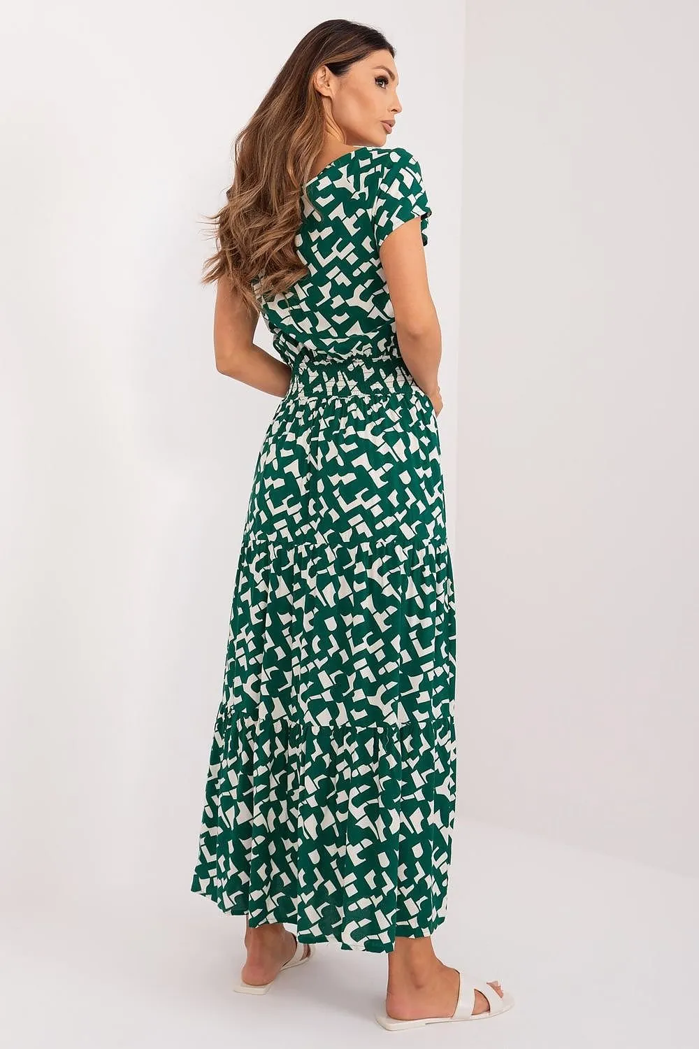 Trendy Pleat Flare Dress