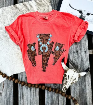 Turquoise Struck Graphic